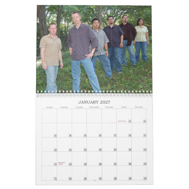 Freier dauerhafter Kalender der Soul-2007 (Jan 2027)