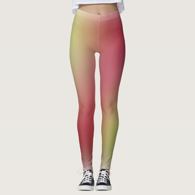 freier Farbverlauf auf extra großen Leggings (Vorderseite)