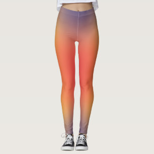freier Farbverlauf auf extra großen Leggings