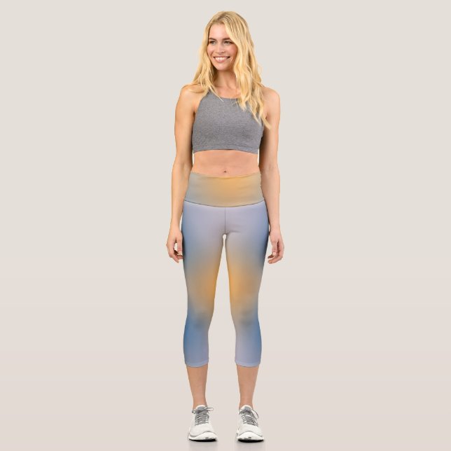 freier Farbverlauf auf extra großen Leggings (Vorderseite)