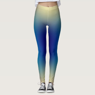 freier Farbverlauf auf extra großen Leggings