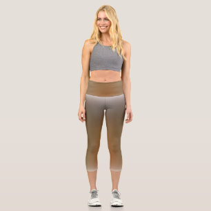 freier Farbverlauf auf extra großen Yoga-Leggings Capri Leggings