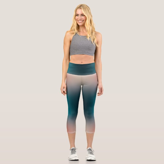 freier Farbverlauf auf extra großer Legging (Vorderseite)