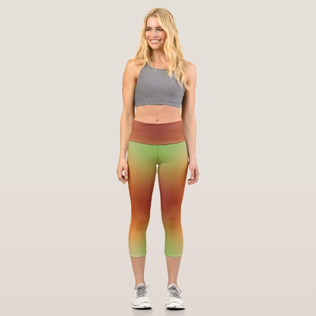 freier Farbverlauf auf extra großer Legging (Vorderseite)