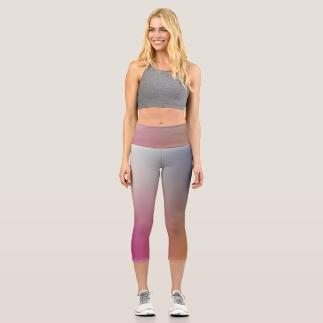 freier Farbverlauf auf extra großer Legging (Vorderseite)