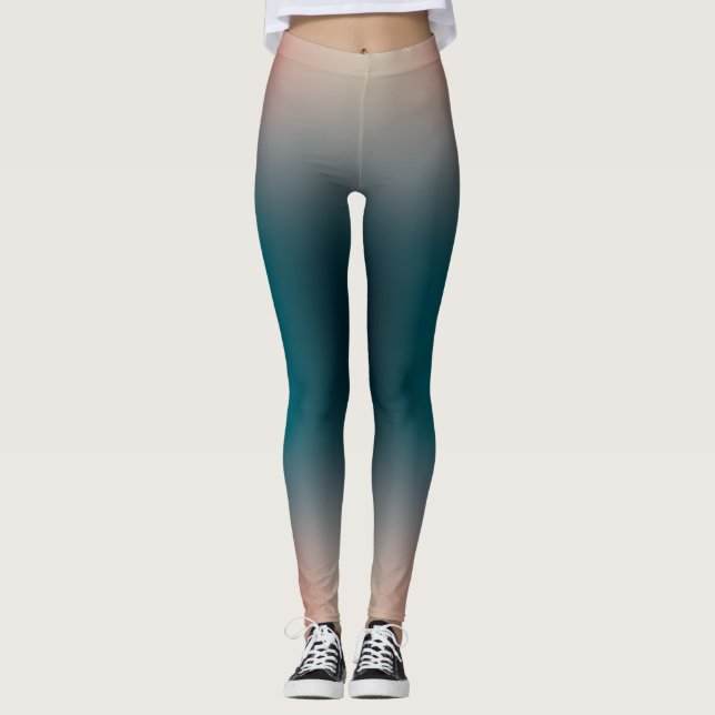 freier Farbverlauf auf extra großer Legging Leggings (Vorderseite)