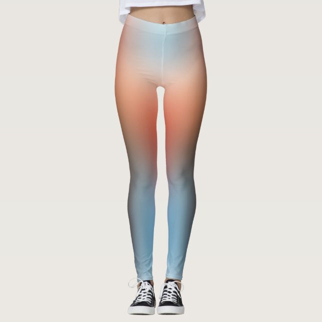 freier Farbverlauf auf Extra Large Legging Leggings (Vorderseite)