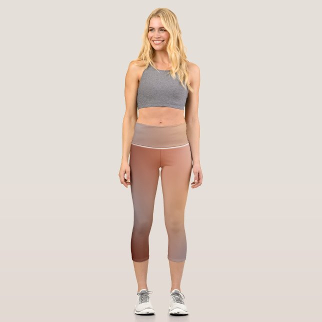 freier Farbverlauf auf extragroßen Leggings (Vorderseite)