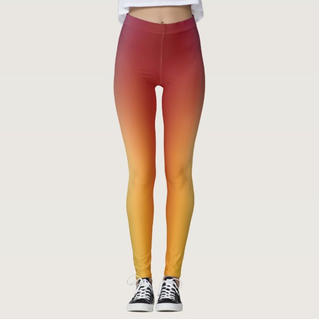 freier Farbverlauf auf großen Leggings (Vorderseite)