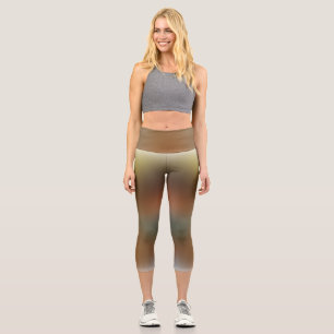 freier Farbverlauf auf mittel Yoga-Leggings Capri Leggings