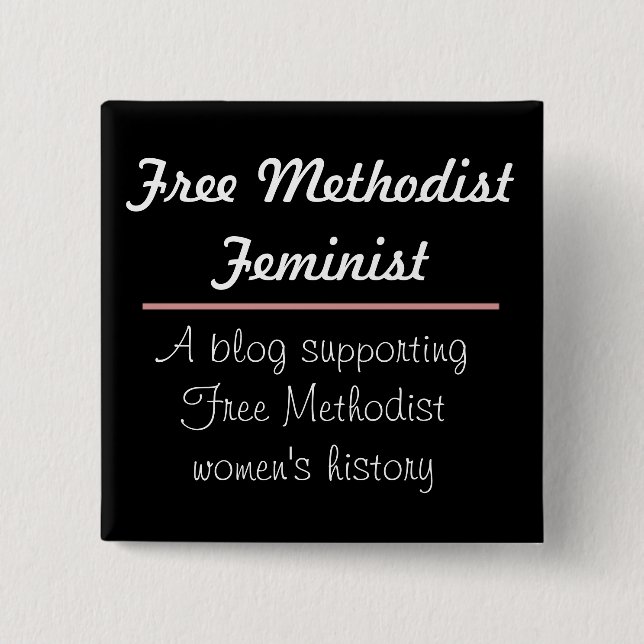 Freier feministischer Methodistenentwurf des Button (Vorderseite)