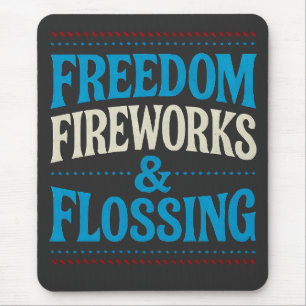 Freier Feuerwerkskörper und Zahnarzt Mousepad