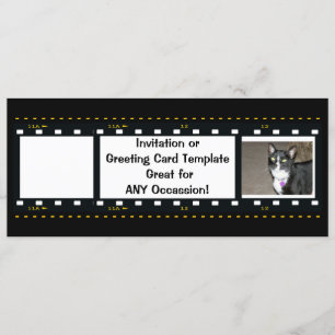 Freier Film Strip individualisieren Einladung