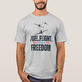FREIER FLUG MIT KRAFTSTOFF,Minimalistisch,Spaß,Luf T-Shirt