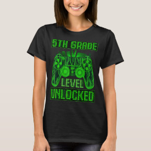 Freier Gamer der 5. Klasse zurück zu Schulkindern T-Shirt
