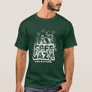 Freier Gaza-Streifen Palästina - Octopus Illustrat T-Shirt