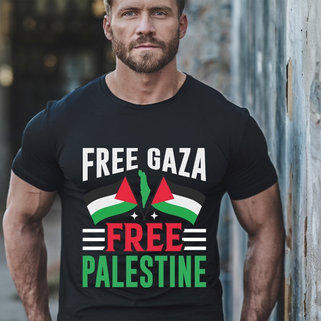 Freier Gaza-Streifen und freier palästinensischer  T-Shirt (Von Creator hochgeladen)