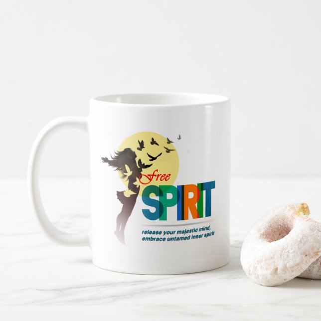 Freier Geist | 13# Klassische Tasse (Mit Donut)
