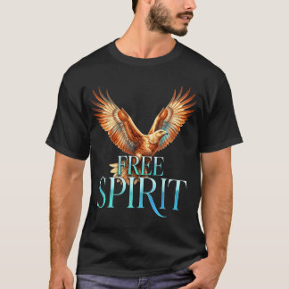 Freier Geist Adler Freiheit Vintage Streetwear T-Shirt