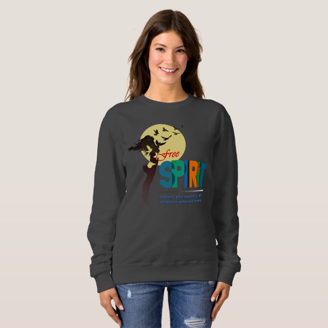 Freier Geist | Frauen Sweatshirt (Vorne ganz)
