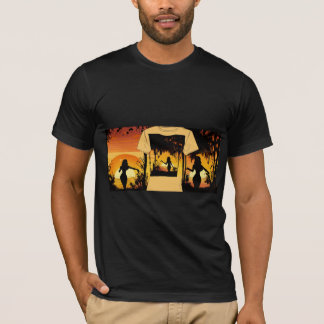 "Freier Geist im Sonnenuntergang T-Shirt