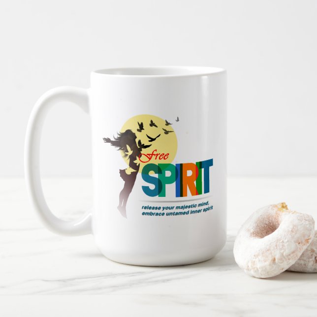 Freier Geist | Klassische Tasse 15# (Mit Donut)