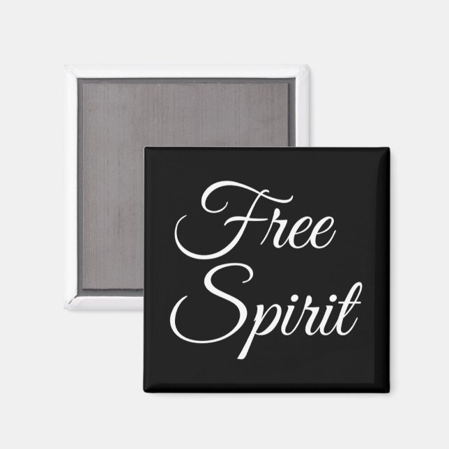 Freier Geist Magnet (Vorderseite/Rückseite)