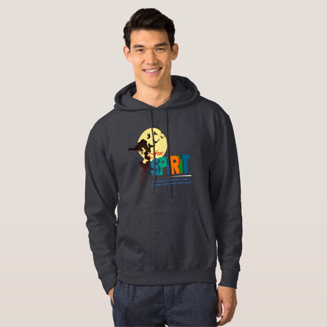 Freier Geist | Männer Hoodie (Vorne ganz)