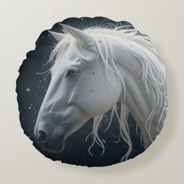 Freier Geist Rundes Kissen (Vorderseite)