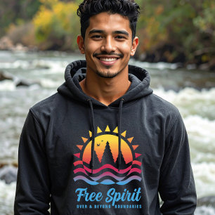 Freier Geist über Grenzen hinaus Hoodie
