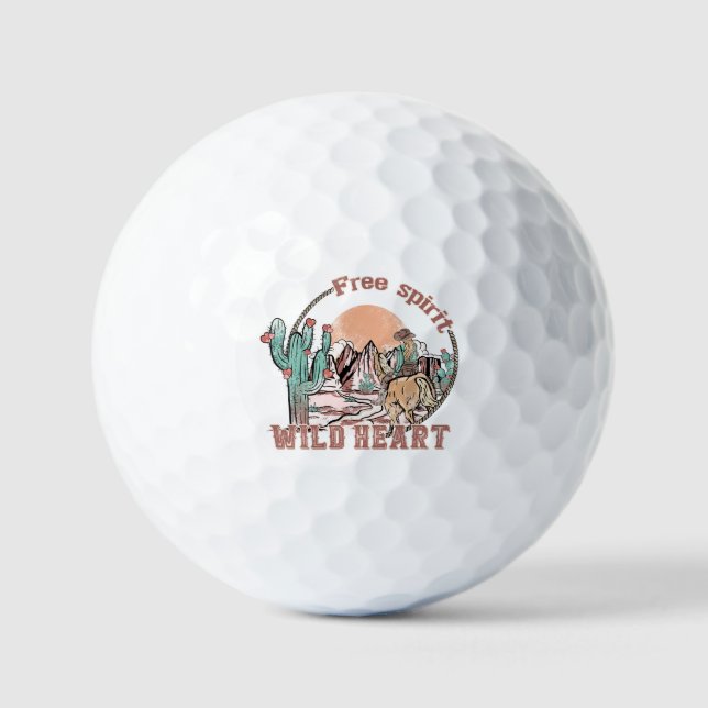 Freier Geist, Wildes Herz Golfball (Vorderseite)