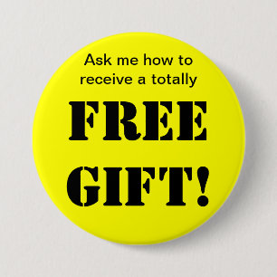 Freier Geschenk-Knopf Button