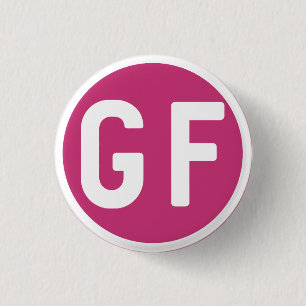 Freier GF Kreis-magentaroter rosa Knopf des Button