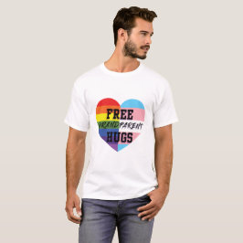 Freier Großvater umarmt LGBTQ (E) Qualität Waren T-Shirt