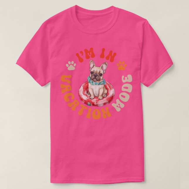 Freier Hundeurlaubsmodus T-Shirt (Design vorne)