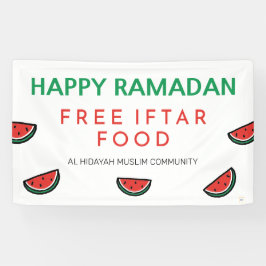 Freier Iftar Ramadan Mubarak Wohltätigkeit Event Banner