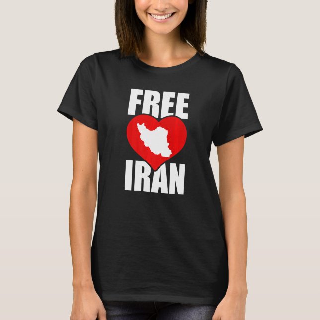 Freier Iran Liebe Persische Freiheit Azadi Iran Zi T-Shirt (Vorderseite)