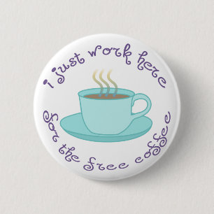 Freier Kaffee-Knopf Button