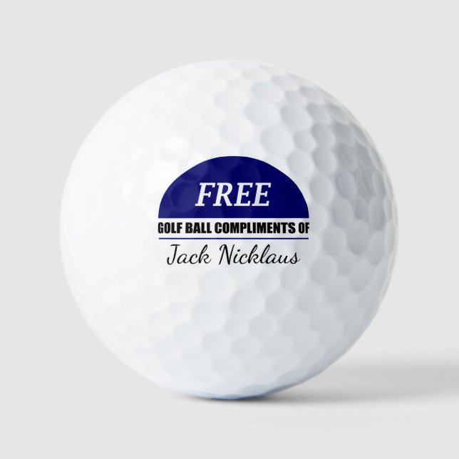 Freier Kompliment-Champion Personalisiert bearbeit Golfball (Vorderseite)
