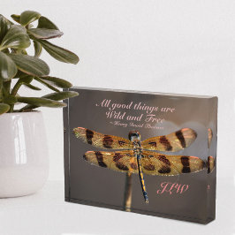 Freier Kostenvoranschlag Goldene Libelle Fotoblock