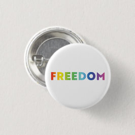 Freier Regenbogengradiententypografie-Gay Pride Button