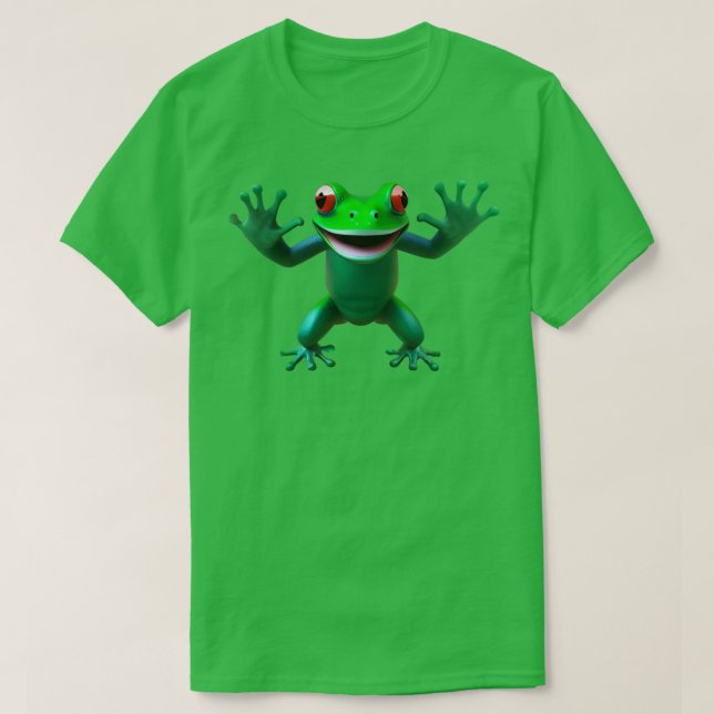 freier stehender Frosch T-Shirt (Design vorne)