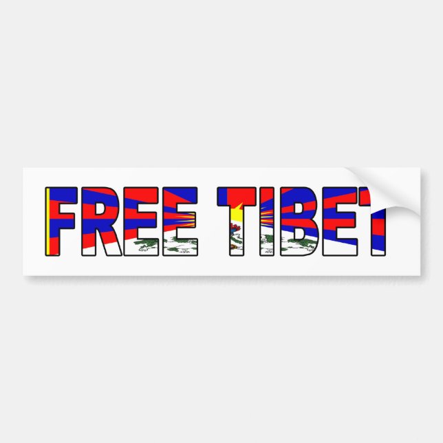 Freier Tibet-Autoaufkleber Autoaufkleber (Vorne)