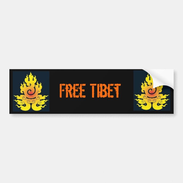 Freier Tibet-Autoaufkleber Autoaufkleber (Vorne)