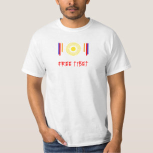FREIER TIBET-FLAGGEN-T - SHIRT