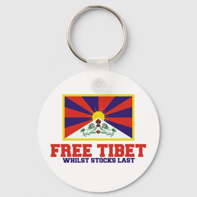 Freier Tibet-Spoof Schlüsselanhänger (Vorderseite)
