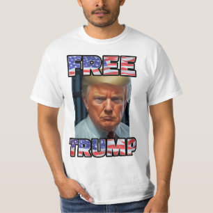 FREIER TRUMP 2024   Mugshot Republican Maga T-Shirt