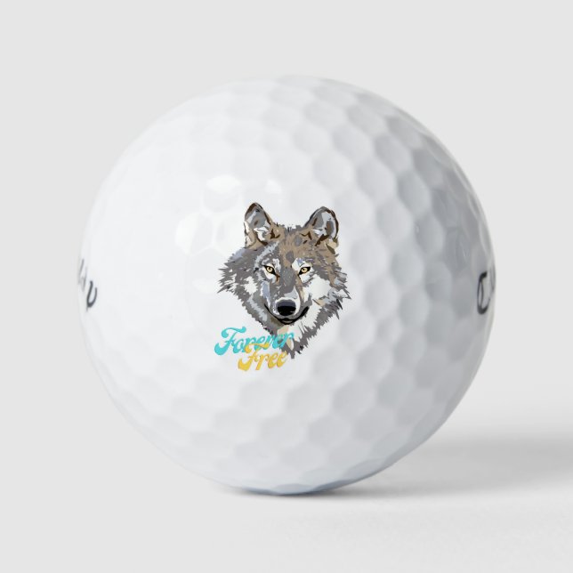 Freier Wolf Head Golf Balls Golfball (Vorderseite)