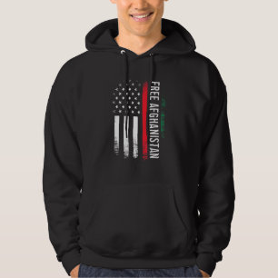 Freies Afghanistan Amerikanische Flagge Afghanisch Hoodie