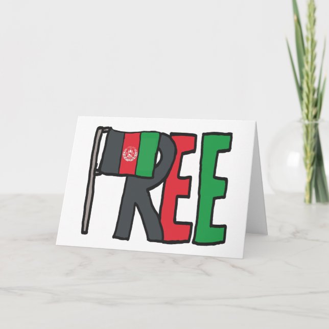 Freies Afghanistan Karte (Vorderseite)